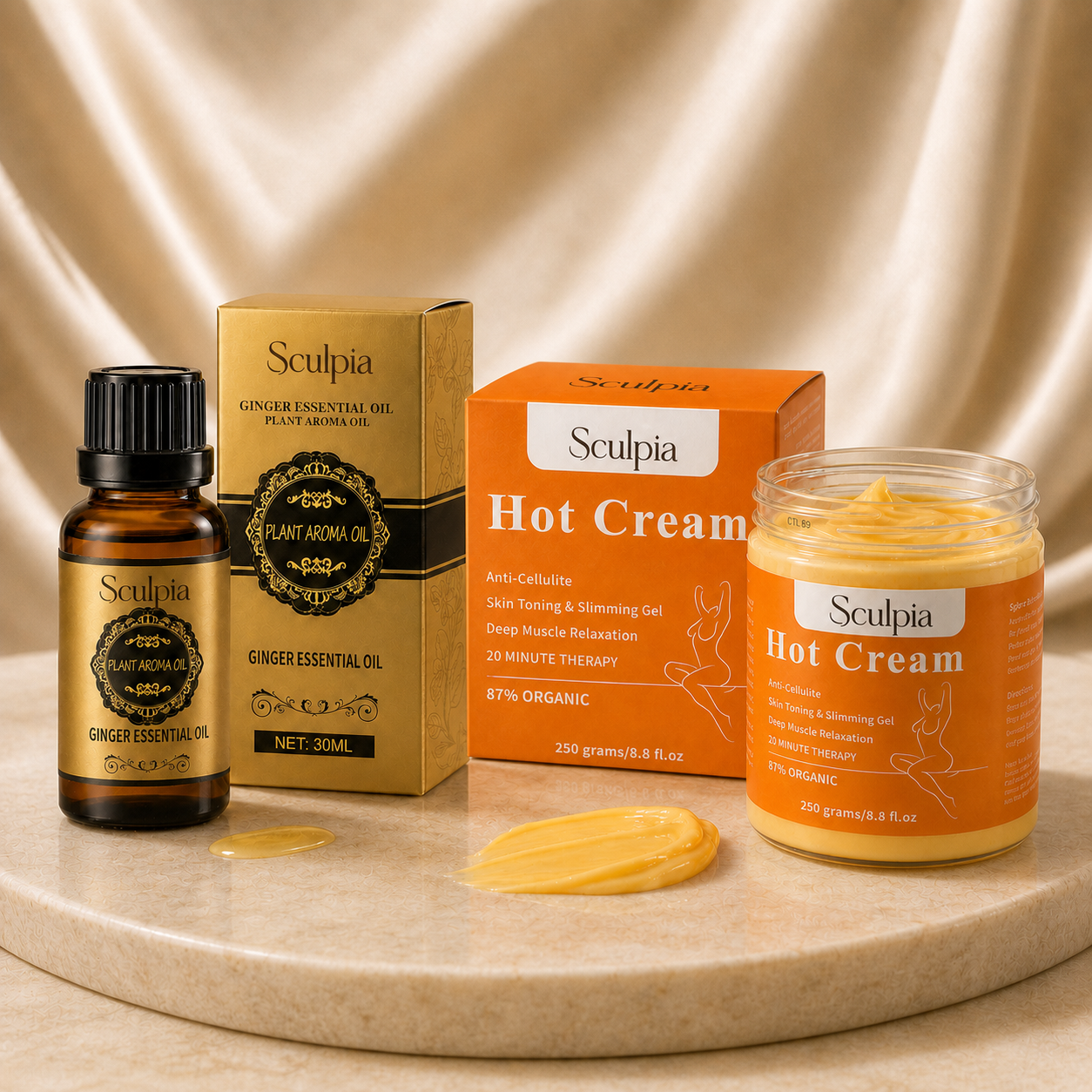 1 Aceite de Jengibre + 1 Gel Anticelulítico (28% OFF)