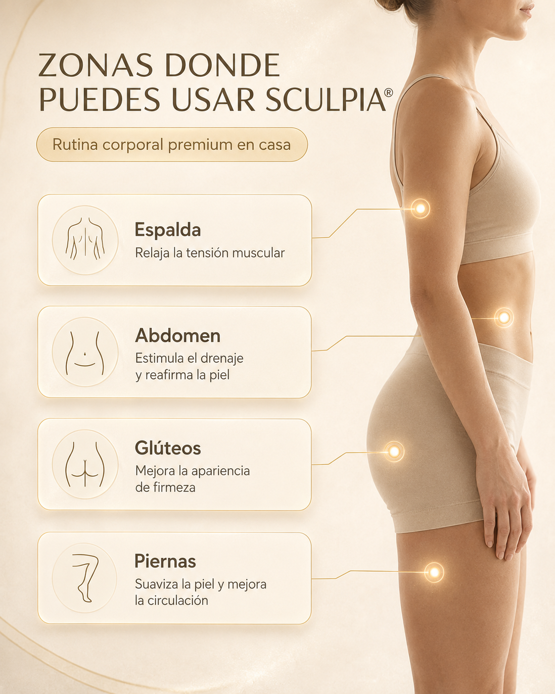 SCULPIA® Lift™ – Sistema 4 en 1: Desinflamación Inmediata y Reducción de Celulitis Rebelde